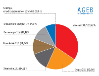 Das Mineralöl konnte seinen Anteil an der Energieversorgung Deutschlands im Jahre 2008 leicht ausbauen. Die Bedeutung von Stein- und Braunkohlen nahm ab. Die Kernenergie erhöhte ihren Anteil. Die Erneuerbaren Energien steigerten ihren Anteil auf insgesamt 7,4 Prozent, die größten Anteile entfallen auf Biomasse, Wind und Wasser.