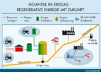 Bioanteile zukünftig im Erdgas