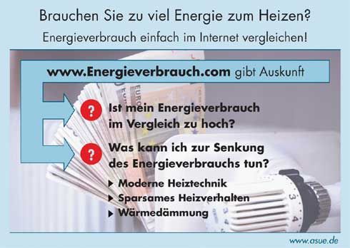Den Energieverbrauch mit Hilfe des Internets vergleichen...