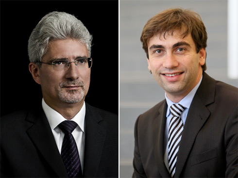Sven Gábor Jánszky (re) und Lothar Abicht (li) lassen...