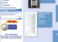Screenshot Ausschnittvergrößerung der Webseite von.......