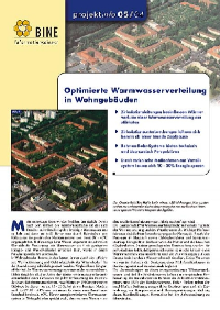 Das neue BINE-Projektinfo "Optimierte Warmwasserverteilung in Wohngebäuden" steht auf der BINE-Homepage kostenlos zum Download. 