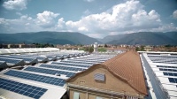 Die BDR Thermea Gruppe nutzt Strom aus der PV-Anlage in Bassano del Grappa zur Wasserstoffproduktion.<br />Bild: BDR Thermea Gruppe<br />