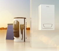 Effizientes Hybridsystem: das Gas-Brennwertgerät EcoTherm.......