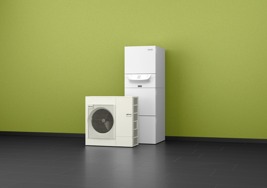 Gelungene Kombination: die Wärmepumpe SensoTherm BLW...