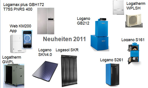 Die Buderus-Neuheiten 2011, die auf der ISH in Frankfurt...