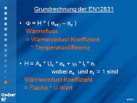 Die Grundrechnung nach der EN 12831 auch Teil des Seminars von ConSoft.