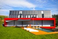 Ansicht von der Südseite Architektenhaus von Jochen Schneider. Bilder: Consolar