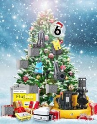 Der Jung Pumpen- Adventskalender mit reich geschmücktem Weihnachtsbaum.<br />Bild: Pentair Jung Pumpen