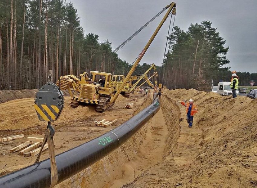 Eine Erdgasleitung, mit der in Zukunft auch Wasserstoff...