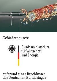 Eine Animation visualisiert die Windströme der Anlage........