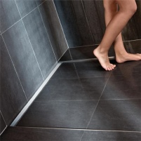 Bequem und elegant: BodengleicheDusche mit Duschrinne.......