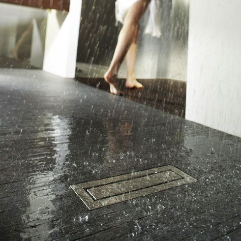 Durch innovative Ablauftechnik werden auch große Wassermengen...