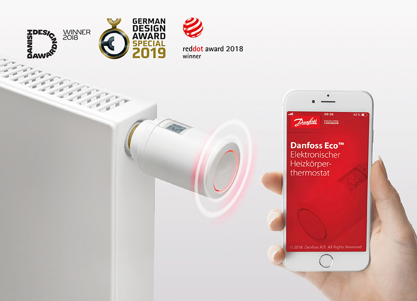 Über Bluetooth und App haben Nutzer mit Danfoss Eco™...