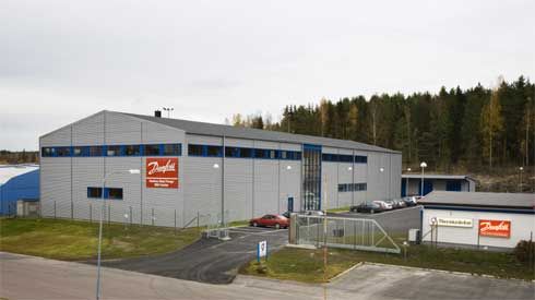 Das Wärmepumpenzentrum von Danfoss im schwedischen...