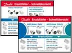 Servicefühlerkärtchen helfen dabei das passende Ventilgehäuse zu finden.