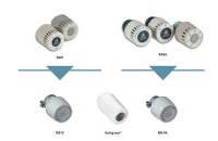 Die alten RAV- und RAVL-Fühler werden durch die jeweiligen Servicefühler ersetzt. Der elektronische Living Eco kann mit einem entsprechenden Adapter auf beiden Ventilarten angebracht werden. Bilder: Danfoss<br />