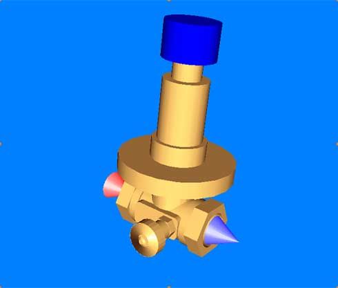 Eine Beispielgrafik aus dem CAD-Viewer: Das automatische...