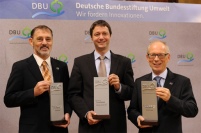 Erhielten in Leipzig den Deutschen Umweltpreis der.......