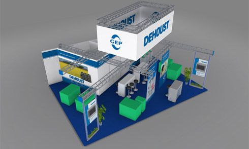 Der Dehoust/GEP Stand 130 in Halle 2 auf der SHK Essen...
