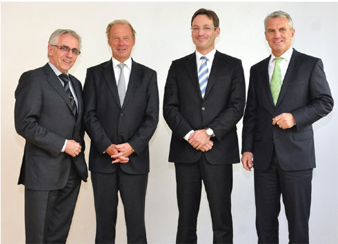Die neue Geschäftsführung der Deinzer + Weyland GmbH:v.l.n.r.:...