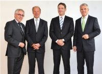 Die neue Geschäftsführung der Deinzer + Weyland GmbH:<br />v.l.n.r.: Friedrich W. Mertens, Erik Heijink, Roland Theis, Richard Kellner. Bild: Deinzer + Weyland GmbH