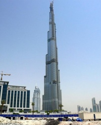 Burj Dubai am 27. Juni 2008, erreichte Höhe ca. 648.......