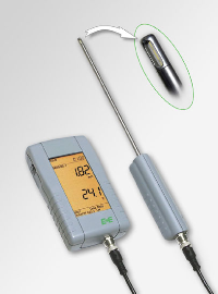 Portables Strömungsmessgerät VELOPORT 20 von E+E Elektronik.