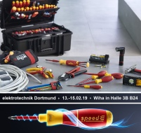 Wiha empfängt die Messebesucher in Dortmundmit speedE<sup>®</sup>.......