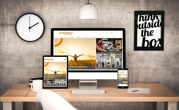 Die neue Etherma webseite ist online. Bild: Etherma