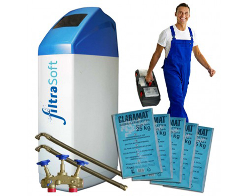 FILTRASOFT© Sorglospaket Basic Enthärtungsanlage. Bilder:...