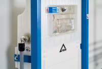 Wichtigstes Merkmal des Rohrleitungssystems FRIATHERM multi ist sein Steckfitting, der komplett aus dem Hochleistungskunststoff PPSU ist. Bilder: Werkfotos FRIATEC<br />