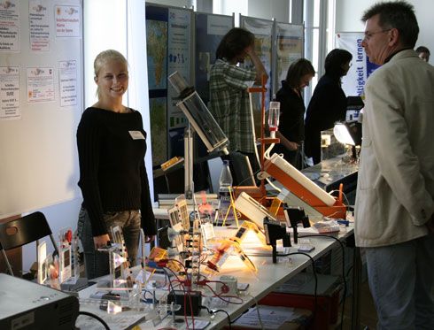 Die begleitende Ausstellung „Nachhaltigkeit im Unterricht“...