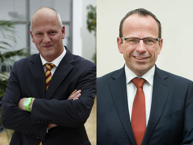 Kai-Uwe Hollweg (li) wechselt in den Beirat und Thomas...
