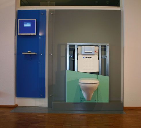 Das bei Geberit in Pfullendorf aufgebaute Demonstrationsmodell...