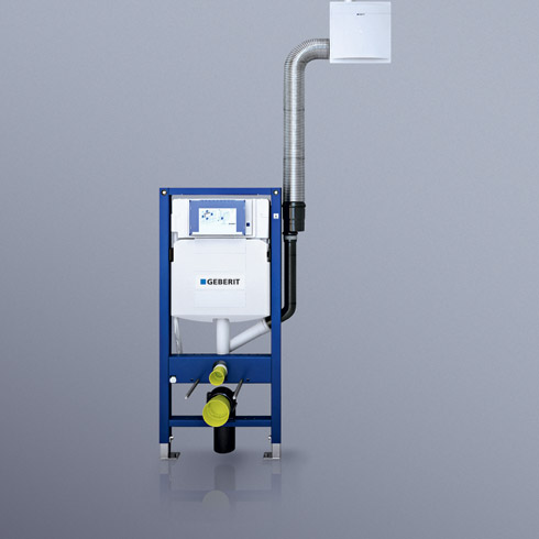 Geberit Aerotec90 Geruchsabsaugung zu UP320: Eine Kompletteinheit...