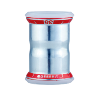 Die Pressenden der Geberit Mapress Fittings sind mit einem Schutzstopfen versehen, der das<br />Leitungsnetz vor Staub und Verschmutzungen schützt.