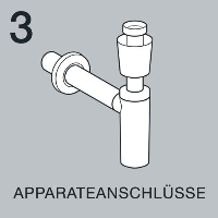 Geruchsverschlüsse von Geberit stellen problemlos die Verbindung von Waschtischen, Spültischen, Wasch- und Geschirrspülmaschinen, Trocknern, Ausgussbecken, Bade- und Duschwannen und Urinalen zum Entsorgungssystem her. 