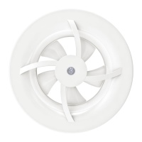 Das neue Abluftsystem SmartFan X9 von getAir besitzt neben einem Infrarot-Bewegungssensor auch einen selbstregulierenden Feuchtigkeitssensor in der Mitte des Geräts. Dieser misst autark die Luftfeuchtigkeit im Raum und führt die überschüssige Feuchte automatisch nach außen ab. 