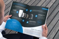 In der neuen Produktbroschüre von getAir wird bewusst auf visuelle Reize und kurze, informative Texte gesetzt – wie hier über das kompakte Lüftungssystem SmartFan S. Lt. getAir der einzige Weg, um in Zeiten des Informationsüberflusses noch eine nachhaltige Wahrnehmung für eigene Themenangebote zu erreichen.  <br />Bilder: getAir<br />