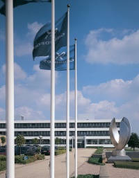 Die Grundfos Konzernzentrale Bjerringbro in Dänemark. Bild: Grundfos