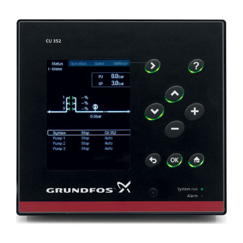 Mit der neuen Mehrpumpensteuerung CU352 von Grundfos...