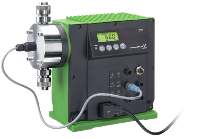 Die Membrandosierpumpe der Baureihe DDI 222 mit dem neuen Flow Monitor ist besonders geeignet bei schwankendem Systemdruck, Leckage im Saug- und Druckventil, Luft- und Gasblasen im Dosierkopf, Kavitation und/oder unzulässig hohem Betriebsdruck. Foto: Grundfos