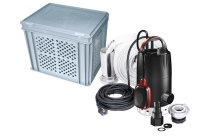 Die Grundfos Multibox ist als einfach zu handhabendes Soforthilfe-Paket für Haus- und Wohnungsbesitzer konzipiert. Für das Handwerk ist das Paket ein sinnvolles Angebot für ein mögliches Zusatzgeschäft bei Endkunden, es ist aber auch als Notfallbox im eigenen Servicewagen bestens geeignet.<br />Bild: GRUNDFOS