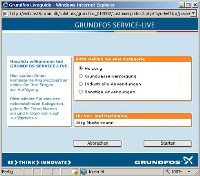 Grundfos Service-Live -  kostenloses Online-Tool mit Chat-Funktionalität.