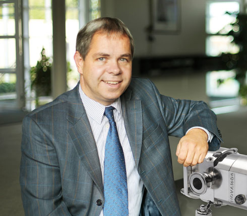 Stephan Göttsche, Geschäftsführer der Grundfos Pumpenfabrik...