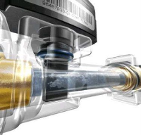 Durchfluss- und Temperatursensor mit Messstrecke