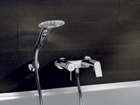 Brauseschlauch mit integrierter Zugumstellung. Foto:Hans.......