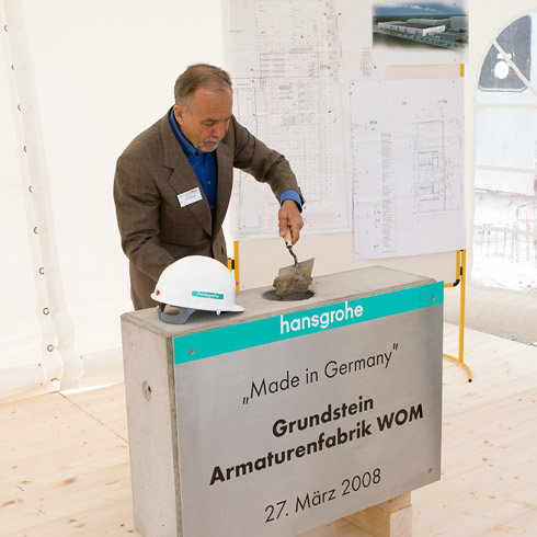 Klaus Grohe,  Vorstandsvorsitzender der Hansgrohe AG,...
