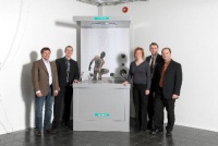 Weiter auf Expansionskurs: Im Januar 2007 startete die Hansgrohe AG mit einem eigenen Team die Marktbearbeitung in Finnland: Petri Vainula, Teemu Kuusinen, Saija Helminen, Henri Kuntze und Marktleiter Gerhard Ginter.